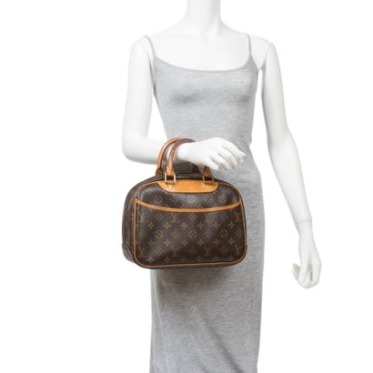 Louis Vuitton LOUIS VUITTON - Handbag Trouville model - In monogrammed coated canvas...