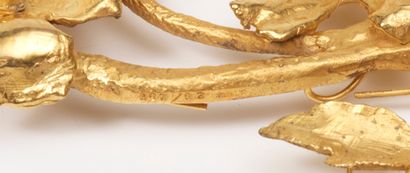 Claude LALANNE Claude LALANNE (1925-2019) - Decorative element in gilt bronze - Signed...