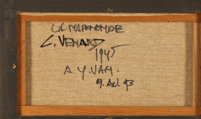 Claude Venard Claude VENARD (1913-1999) - La mappemonde, 1945 - Huile sur toile signée...