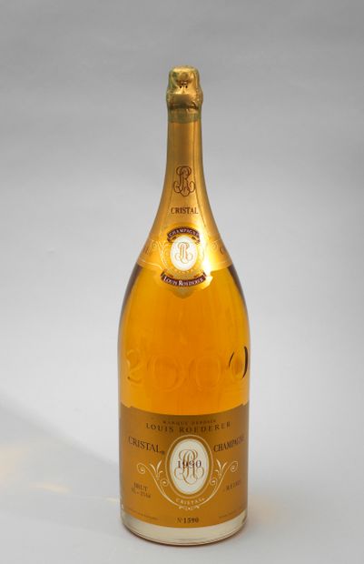 Champagne mathusalem Cristal 1 mathusalem Cristal Roederer 1990 Brut Millenium 2000...