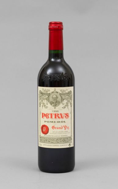 Vin Petrus 
1 bouteille Château Petrus 1998 Pomerol - Coffret en bois d'origine ...