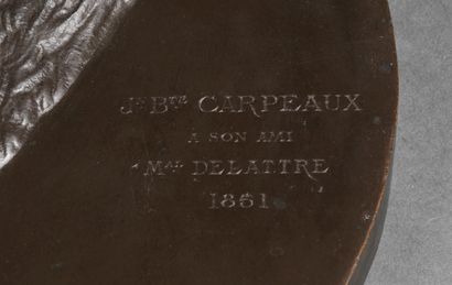 Jean Baptiste CARPEAUX Jean-Baptiste CARPEAUX (1827-1875) - Joseph Delattre - Medallion...