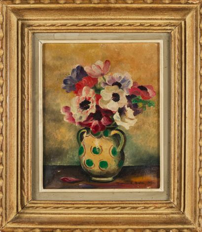 Maurice DORE Maurice DORE (XXth century) - Bouquet of flowers - Oil on canvas signed...