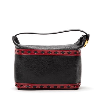 Yves Saint LAURENT YVES SAINT LAURENT- Small handbag in black grained leather and...