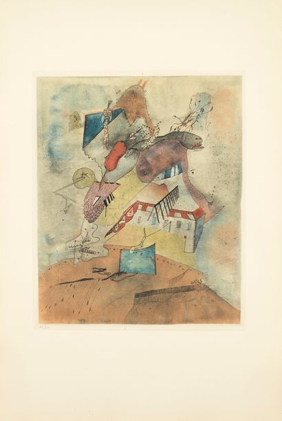 Otto WOLS Otto WOLS (1913 - 1951) - Le Camp des Milles - Color etching justified...