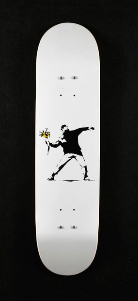 BANKSY BANKSY & Brandalism - (D'après) Skate Flower Bomber, 2016 - Sérigraphie sur...