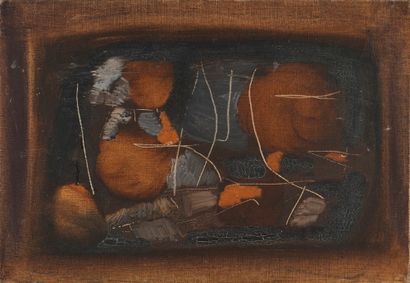 Jacques DUTHOO Jacques DUTHOO (1910-1960) - Composition - Oil on canvas unsigned...