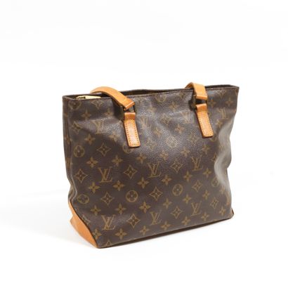 LOUIS VUITTON LOUIS VUITTON-Small piano bag in monogram canvas and natural leather...