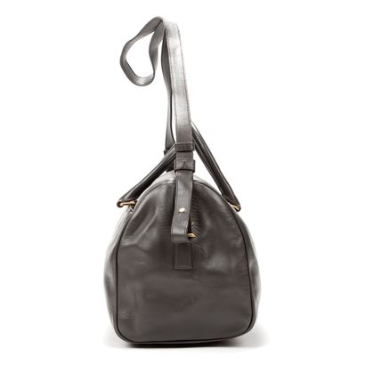 Yves Saint LAURENT YVES SAINT LAURENT - Classic Duffle Handbag in grey smooth leather...