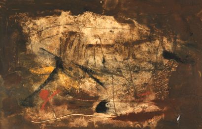 Jacques DUTHOO Jacques DUTHOO (1910-1960) - Composition - Mixed media unsigned -...