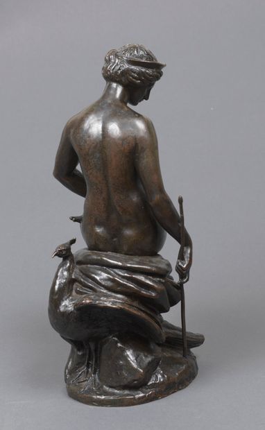 Antoine-Louis BARYE Antoine-Louis BARYE (1795-1875) - Junon, 1880 - Bronze à patine...