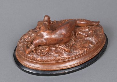 GUSTAVE DORÉ Gustave DORE (1832-1883) - Vénus couchée avec l'Amour, 1870-1880 - Mère...