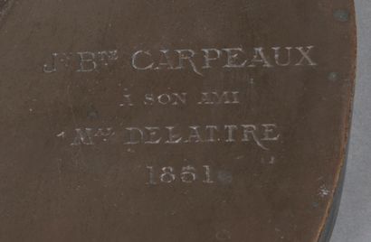 JEAN-BAPTISTE CARPEAUX Jean-Baptiste CARPEAUX (1827-1875) - Joseph Delattre - Médaillon...