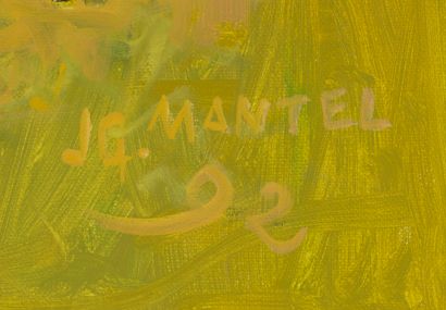 Jean-Gaston MANTEL Jean-Gaston Mantel (1914-1995) - Fantasia, 1992 - Huile sur toile...