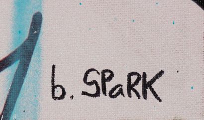 SPARK 
SPARK (Né en 1969) - Try to relax - Technique mixte sur toile- 50 x 100 c...