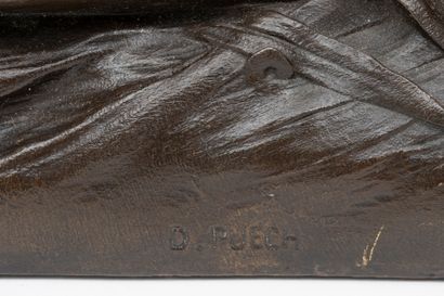 Denys PUECH Denys PUECH (1854-1942) - La Seine, envoi de Rome (1886) - Bronze à patine...