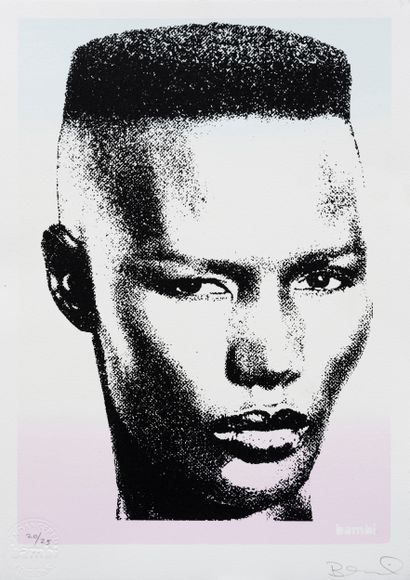 BAMBI, BAMBI, Grace Jones, Lithograph numbered on 25, 35 x 25 cm