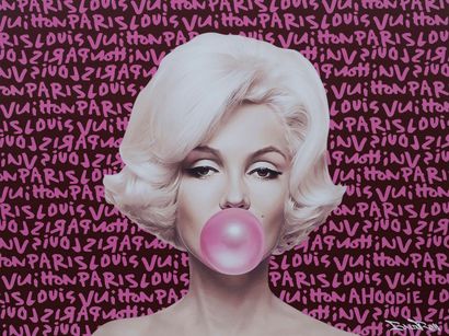 BRAINROY BRAINROY - BrainRoy, Marilyn Balloon Louis Vuitton Pink, Finishing dibond...