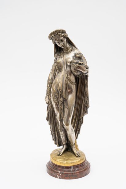 null James PRADIER (1790-1852) - Pandora (1845-1850) - "Phryne" pendant - Bronze...