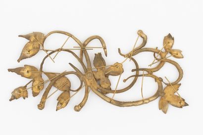 Claude LALANNE Claude LALANNE (1925-2019) - Large buckle - with leaves and flowers...