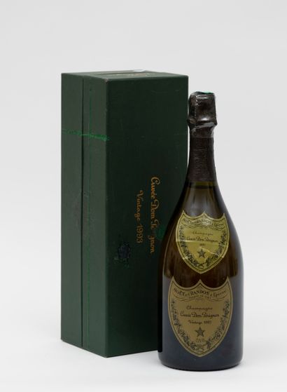 VIN 1 bouteille CHAMPAGNE DOM PERIGNON 1993 Vintage (étiquette fanée)