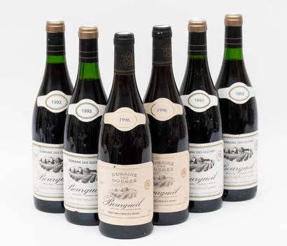 VIN DOMAINE DES OUCHES BOURGUEIL - 6 bottles : 2 BOURGUEIL 1996 Vieilles Vignes Domaine...