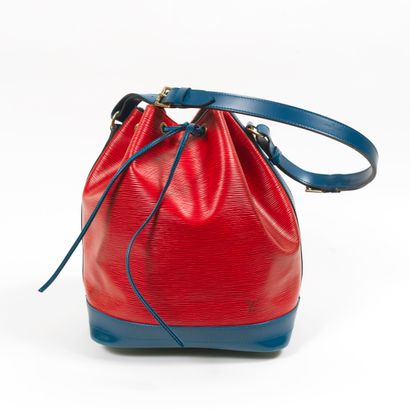 LOUIS VUITTON LOUIS VUITTON- Noé bag large model in red and blue epi leather - Inside...