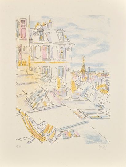 Patrice BRISBOIS Patrice BRISBOIS (1945) - 17 lithographies dans 3 portfolio sur...