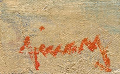 Jean VINAY Jean VINAY (1907-1978) - Huile sur toile signée en bas à droite - Contresginée...