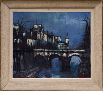 Didier GRANDT Didier GRANDT (1934) - Pont Neuf - Huile sur toile - Signée au centre,...