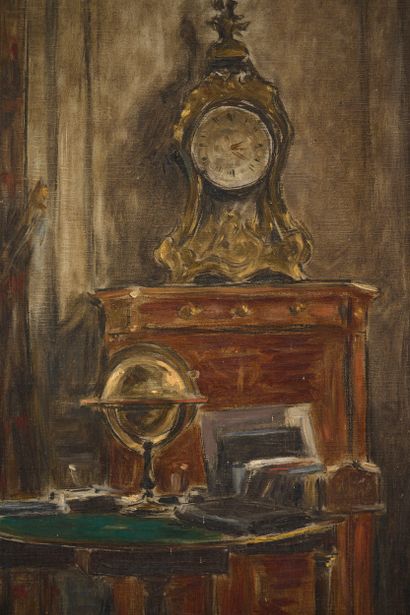 Etienne MOREAU-NELATON Etienne MOREAU-NELATON (1859-1927) - Interior scene - Oil...
