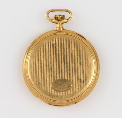 Montre LIP LIP. About 1930
Pocket watch in 18K yellow gold (750/000). Dial painted,...