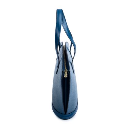 Louis Vuitton LOUIS VUITTON- Sac Saint Jacques petit modèle en cuir épi bleu – Intérieur...