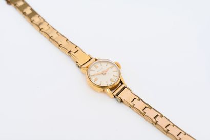 Reglia REGLIA - Vers 1950 - Montre bracelet de dame, boitier en or jaune 18 carats...
