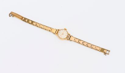Reglia REGLIA - Vers 1950 - Montre bracelet de dame, boitier en or jaune 18 carats...
