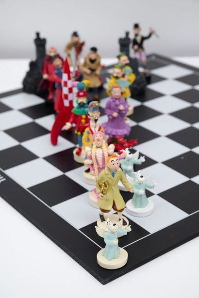 Pixi Pixi- Le jeu d'échecs - 32 pièces - 43 x 43 cm - Boîte d'origine - Tirage à...