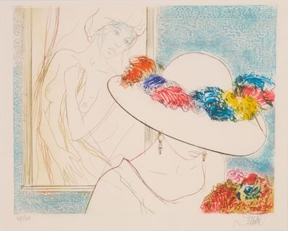 Jean-Baptiste VALADIE Jean-Baptiste VALADIE (1933) - L'envie - Gravure en couleurs...
