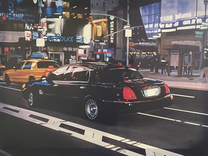 Christophe SUSBIELLES New-York- Reproduction on real canvas mounted on stretcher...