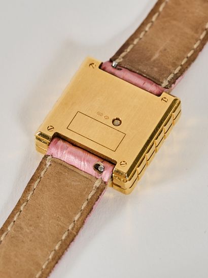 null CHOPARD - Ice Cube watch - Square gold case - Glacier hands - Sapphire crystal...