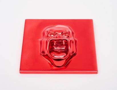 Richard ORLINSKI Richard ORLINSKI - Bas relief - Red edition - 14 x 14 x 2 cm - On...