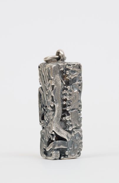 CESAR CESAR (1921-1998) - Jewel - Compression in silver - Signed and numbered 20/20...