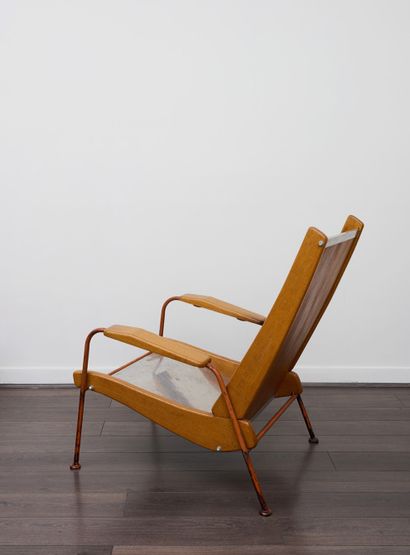 Jean PROUVE Jean PROUVE (1901-1984) 
Paire de fauteuils dit « Visiteur n° 350 »,...