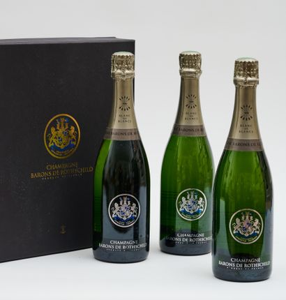 Barons de Rothschild Champagne Barons de Rothschild - 3 bouteilles - Blanc de blancs...