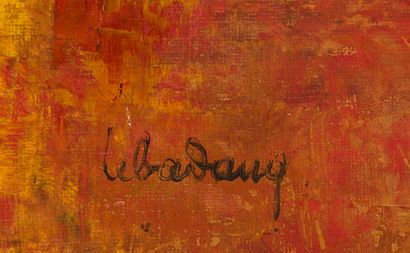 Dang LEBADANG Dang LEBADANG (1921 - 2015) - Voiliers - Huile sur toile signée en...