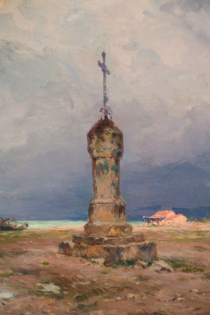 Joseph GARIBALDI Joseph GARIBALDI (1863 - 1941) - Marine sanctuary - Oil on canvas...