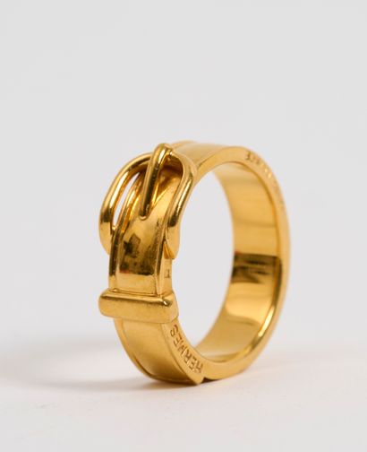 HERMES HERMES - Belt - Scarf ring - Gold plated metal