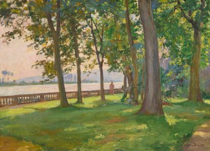 Georges BINET Georges BINET (1865 – 1949) – Paysage – Huile sur toile - Signé en...