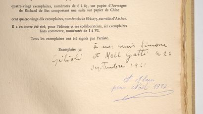 Émile Gilioli Le Cantique des Cantiques - Livre - Lithographies originales de Gilioli...