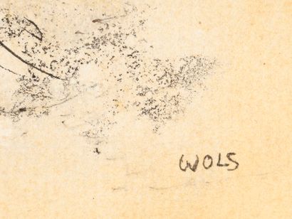Otto WOLS Otto WOLS (1913 - 1951) - Sans titre - Encre et aquarelle sur papier contrecollé...