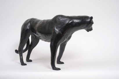 Jorge BORRAS Jorge BORRAS (né en 1952) - Guepard guettant, 2009 - Sculpture en bronze...